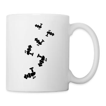 Fishing reel symbol icon - Mug - white - Right