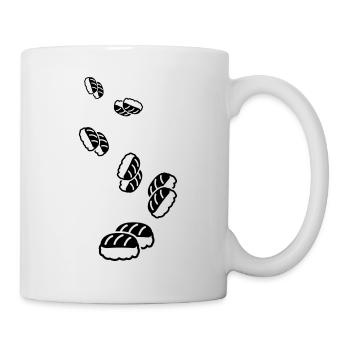 Sushi icon Silhouette - Tasse - Weiß - Rechts