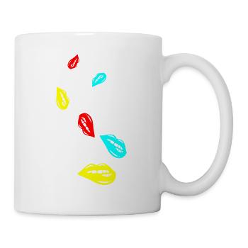 Lippen symbol - Tasse - Weiß - Rechts