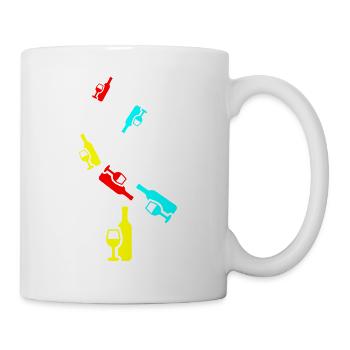 Icône du vin - Mug blanc - blanc - Droite