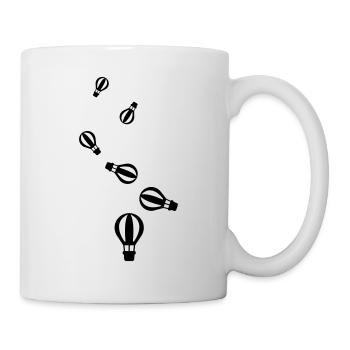 Icône de montgolfière - Mug blanc - blanc - Droite