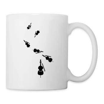 Icône de violon - Mug blanc - blanc - Droite