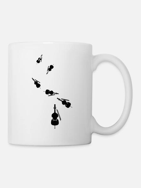 Icône de violon - Mug blanc - blanc