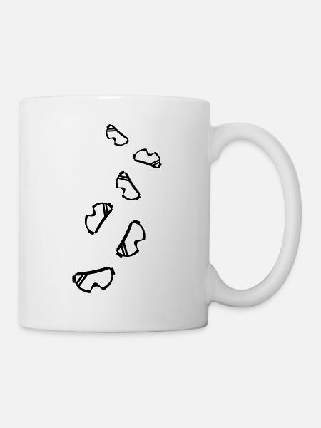 Skibrille icon - Tasse - Weiß