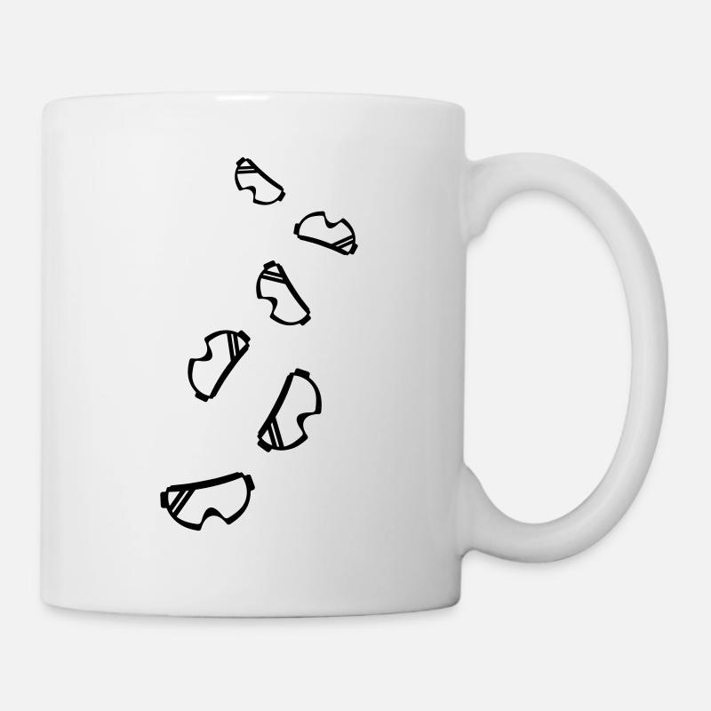 Skibrille icon - Tasse - Weiß