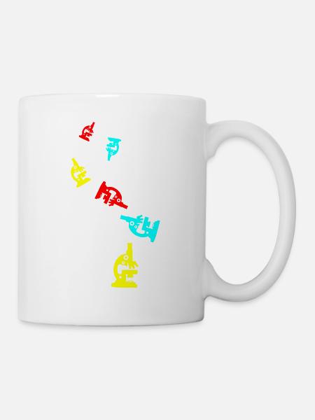 Mikroskop Icon Symbol - Tasse - Weiß