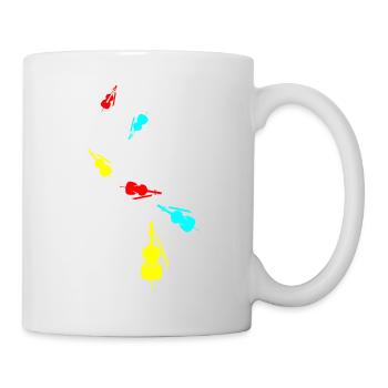Icône de violon - Mug blanc - blanc - Droite