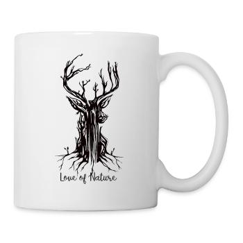 Love of Nature Hirsch - Tasse - Weiß - Rechts