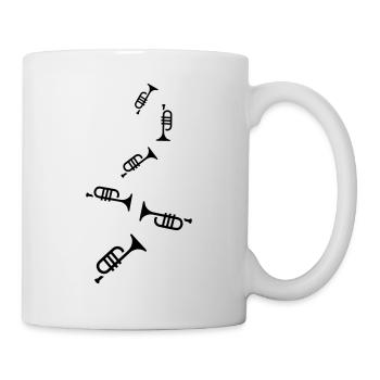 Trompete Instrument - Tasse - Weiß - Rechts