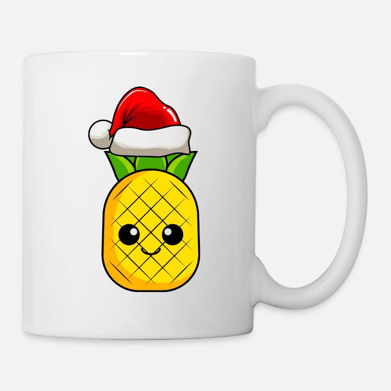 Pineapple Christmas Comic Noël - Mug blanc - blanc