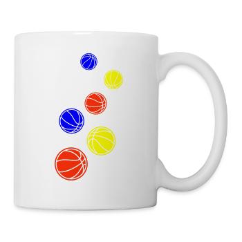 Basketball Bunt - Tasse - Weiß - Rechts