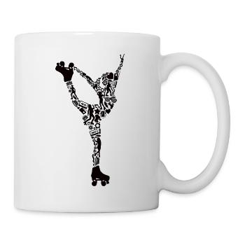 Roller Skates Girls Roller Skating Roller Skates - Mug - white - Right