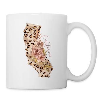Kalifornien Leopard Staat Kalifornien - Tasse - Weiß - Rechts