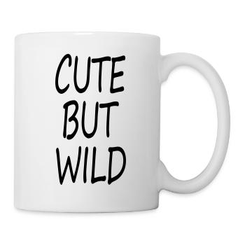 CUTE BUT WILD - Tasse - Weiß - Rechts