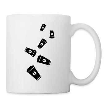 Kaffee Symbol - Tasse - Weiß - Rechts