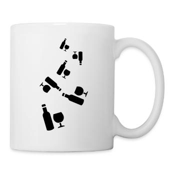 Icône du vin - Mug blanc - blanc - Droite
