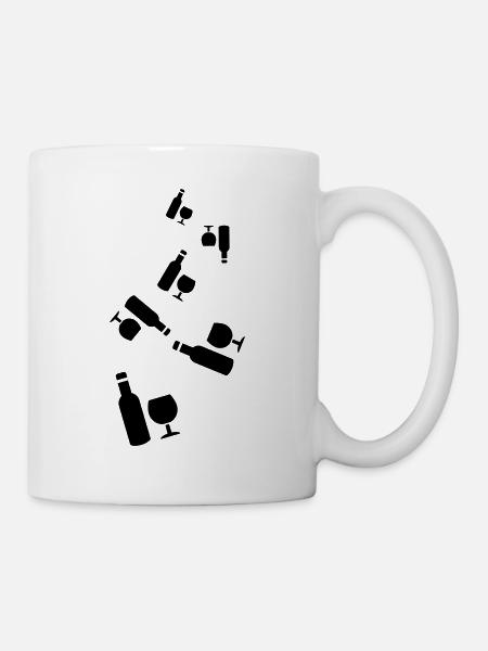 Wein Icon - Tasse - Weiß