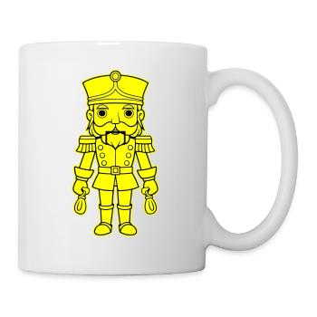 Nussknacker Weihnachten - Tasse - Weiß - Rechts