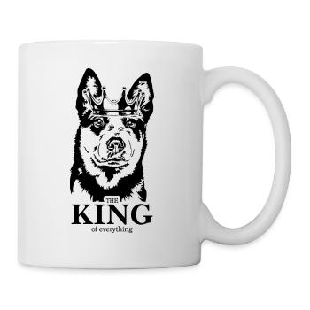 Australian Cattle Dog King of everything Wilsigns - Tasse - Weiß - Rechts