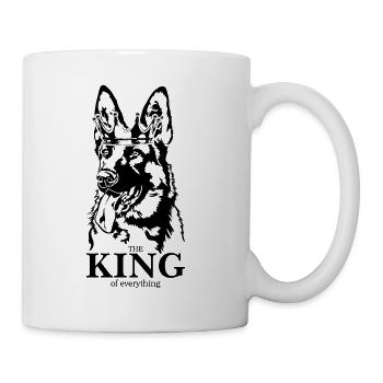 Berger Allemand Roi de tout Chiens - Mug blanc - blanc - Droite