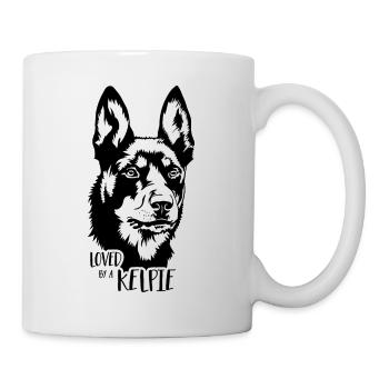 Kelpie australien aimé par un chien Kelpie Wilsigns - Mug blanc - blanc - Droite
