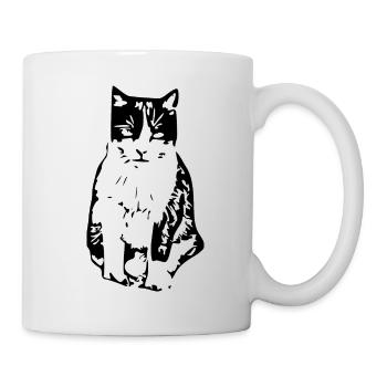 Cat black - Mug - white - Right