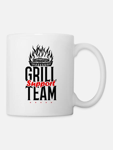 Grill Support Team - Tasse - Weiß