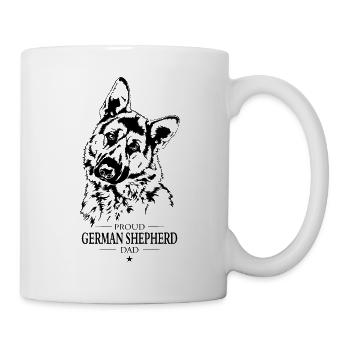 German Shepherd Dad Hunde Hund Wilsigns - Tasse - Weiß - Rechts
