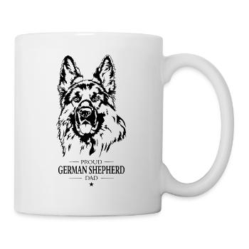 German Shepherd Dad Hunde Hund Wilsigns - Tasse - Weiß - Rechts