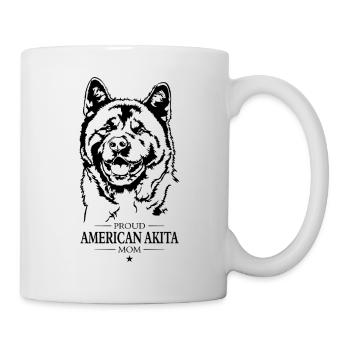American Akita Mom Hunde Hund Akita Inu Wilsigns - Tasse - Weiß - Rechts