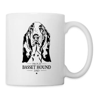 Basset Hound Dad Hunde Hund Wilsigns - Tasse - Weiß - Rechts