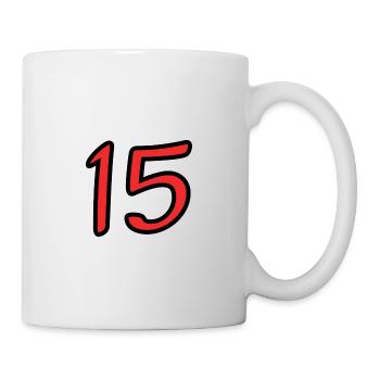 15. 15 ANS. 15e ANNIVERSAIRE. ANNIVERSAIRE 15 ANS. - Mug blanc - blanc - Droite