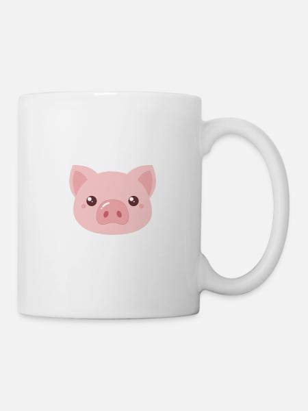 Süßes Schweinchen - Tasse - Weiß