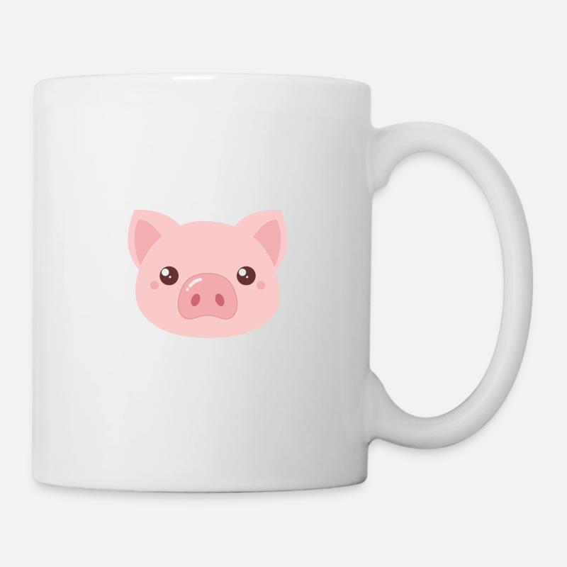 Süßes Schweinchen - Tasse - Weiß