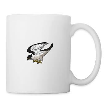 Peregrine falcon grips - Mug - white - Right