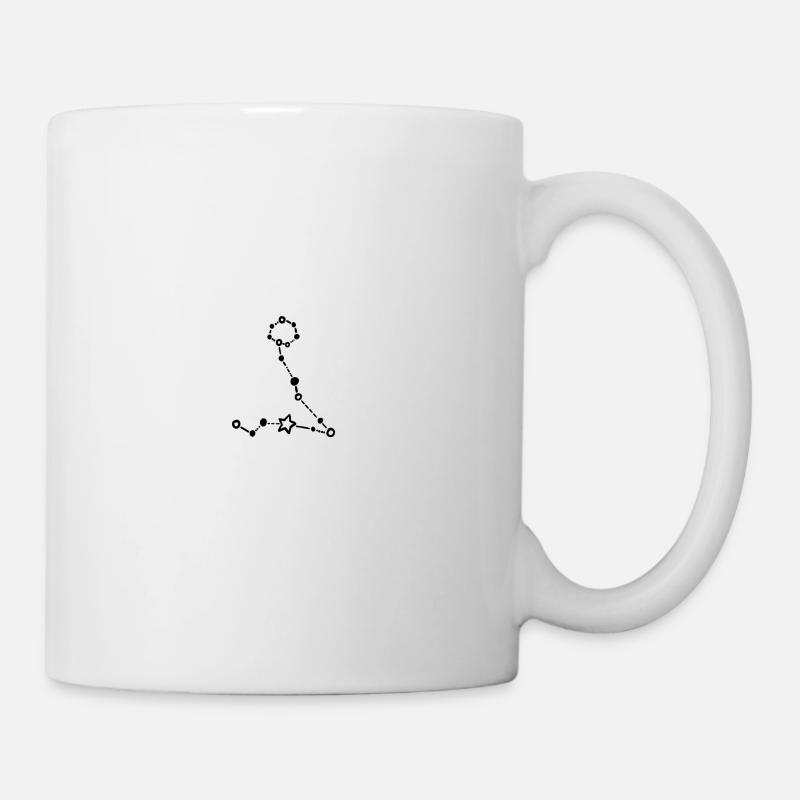 Sternzeichen Fische schwarz - Tasse - Weiß