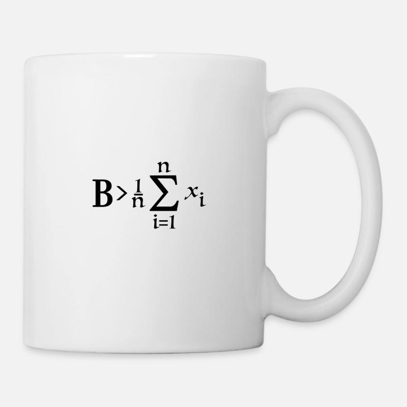 Be greater than average - Mug blanc - blanc