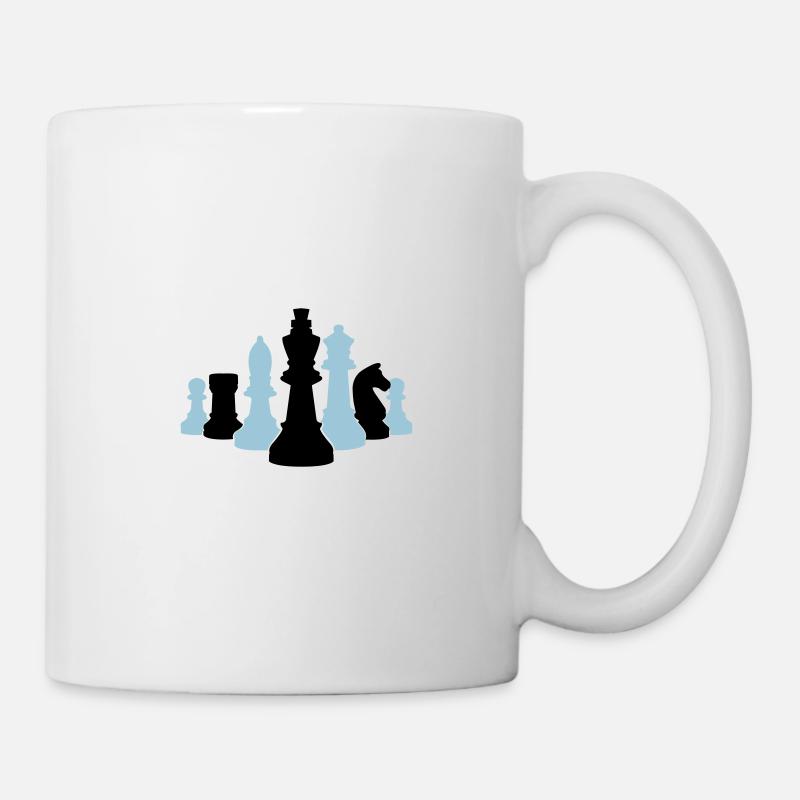schach 001 - Tasse - Weiß