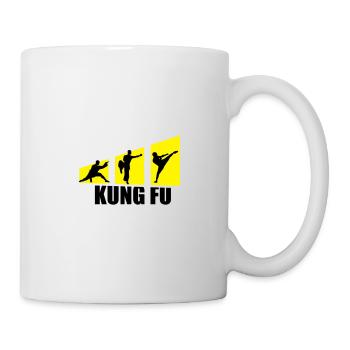 Kung Fu Kämpfer - Tasse - Weiß - Rechts