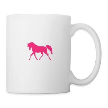 Dein Hufschlag ist mein Herzschlag - Tasse - Weiß - Rechts