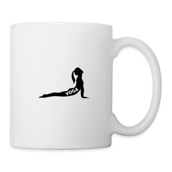 yoga woman - Mug - white - Right