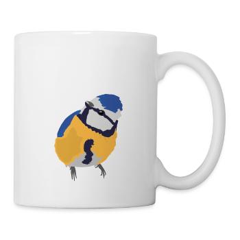 Blaumeise blue tit - Tasse - Weiß - Rechts