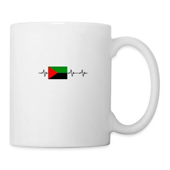 Martinique battement de coeur Cadeau fierté - Mug blanc - blanc - Droite