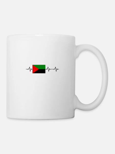 Martinique battement de coeur Cadeau fierté - Mug blanc - blanc