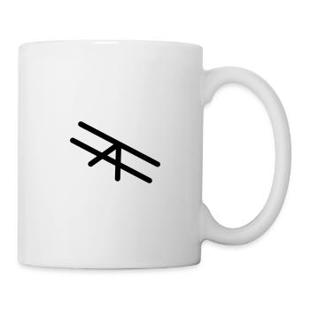 Minimalistic Plane Black - Tasse - Weiß - Rechts