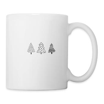 Tännchen, Tannen, Arbres, Noël - Mug blanc - blanc - Droite