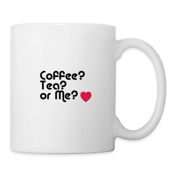 coffee tea or me - Mug blanc - blanc - Droite