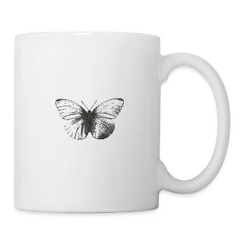 Schmetterling - Tasse - Weiß - Rechts