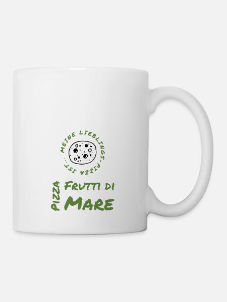 Pizza Fruti de Mare: Meer trifft Pizza - Tasse - Weiß