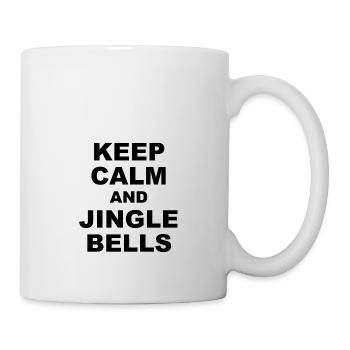 Keep calm and jingle bells - Tasse - Weiß - Rechts